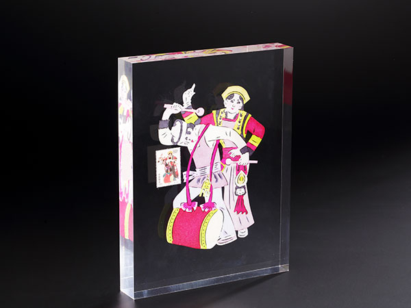 亞克力無縫熱壓展示臺(tái) BY-BP04